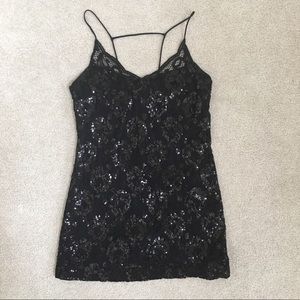 Black Sequin Dress